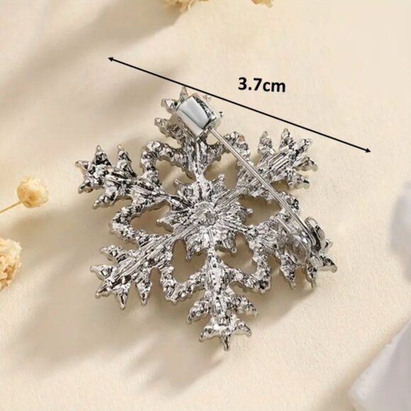 🍏50% OFF/3+...Snowflake Christmas Brooch - Picture 5 of 7